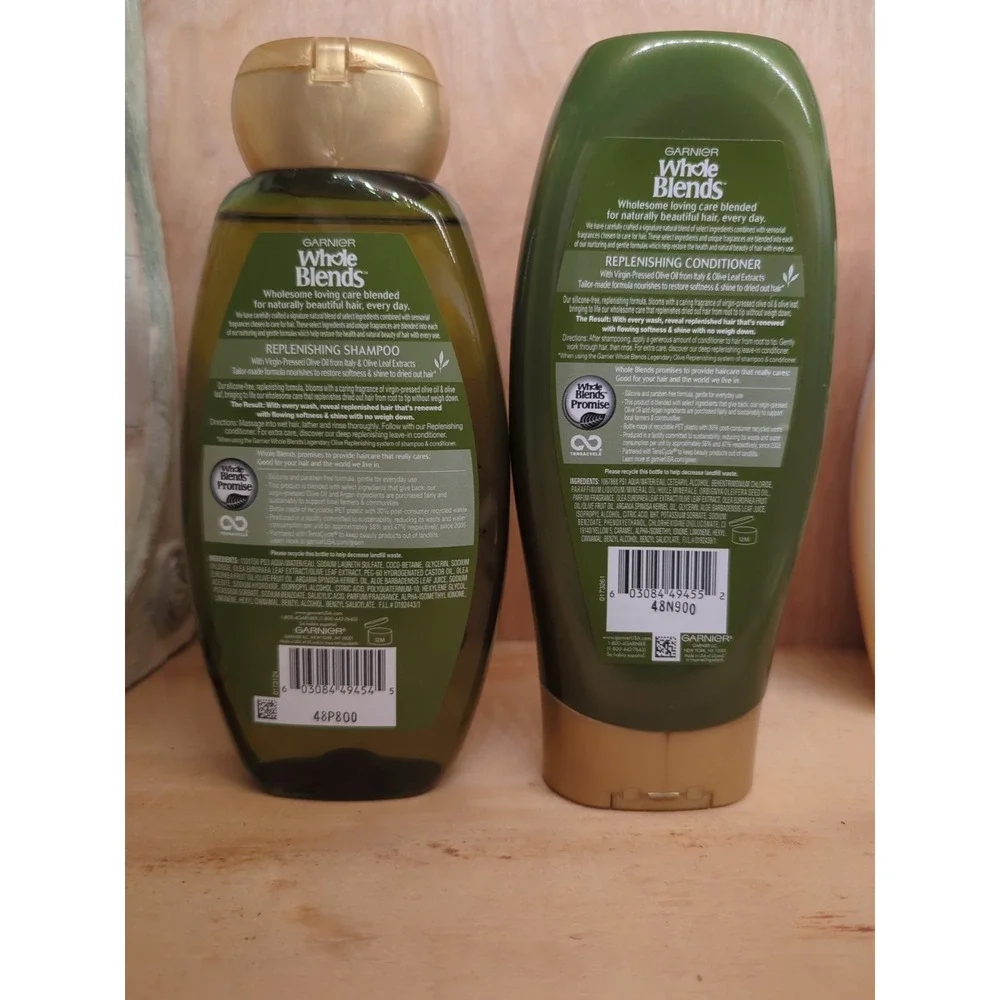 Garnier Whole Blends Legendary Olive Replenishing Shampoo &‎ Conditioner 12.5 oz